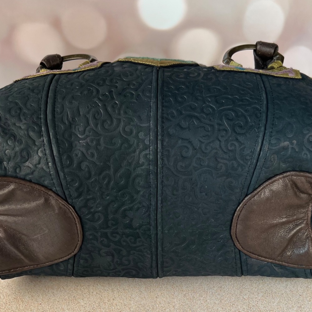 Handmade leather museum quality Papillon tote - Picture 6 of 9